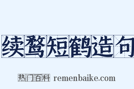 续鹜短鹤造句是什么意思的图片